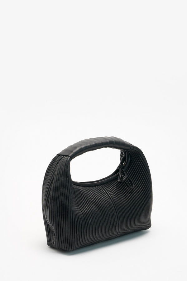 Black Camellia Handbag