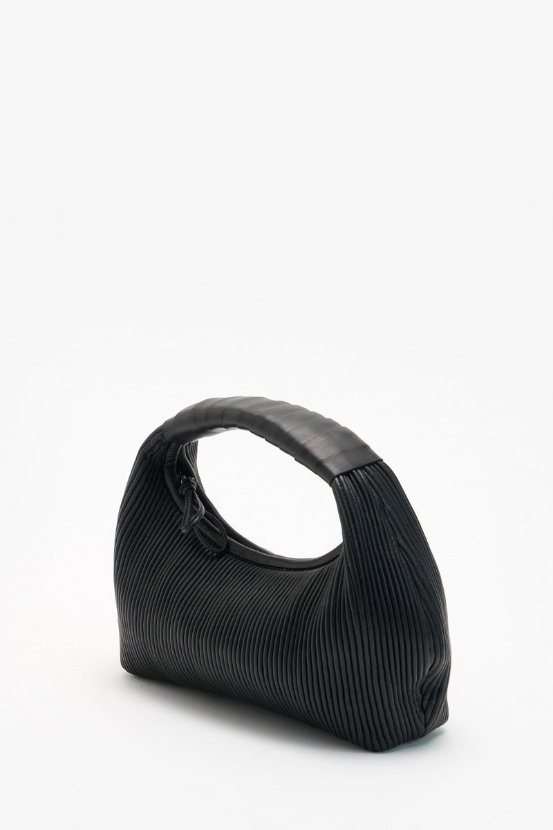 Black Camellia Handbag