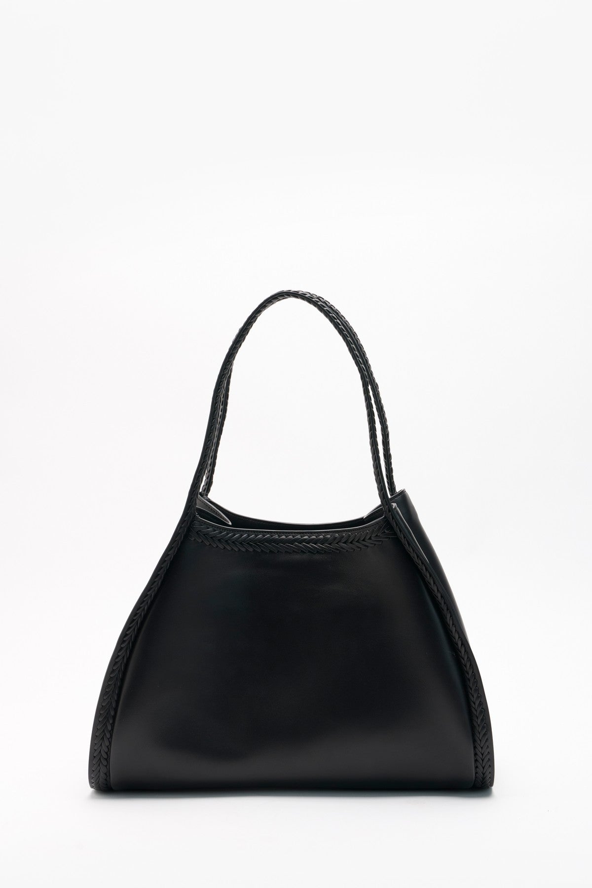 Premium Leather Handbags - Erika Black Tote Bag
