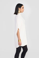 SELMA IVORY WOMEN'S KNIT PONCHO