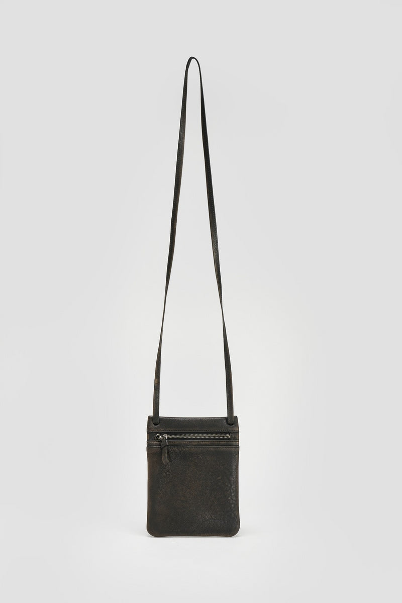 Distress Black Freya Crossbody Bag