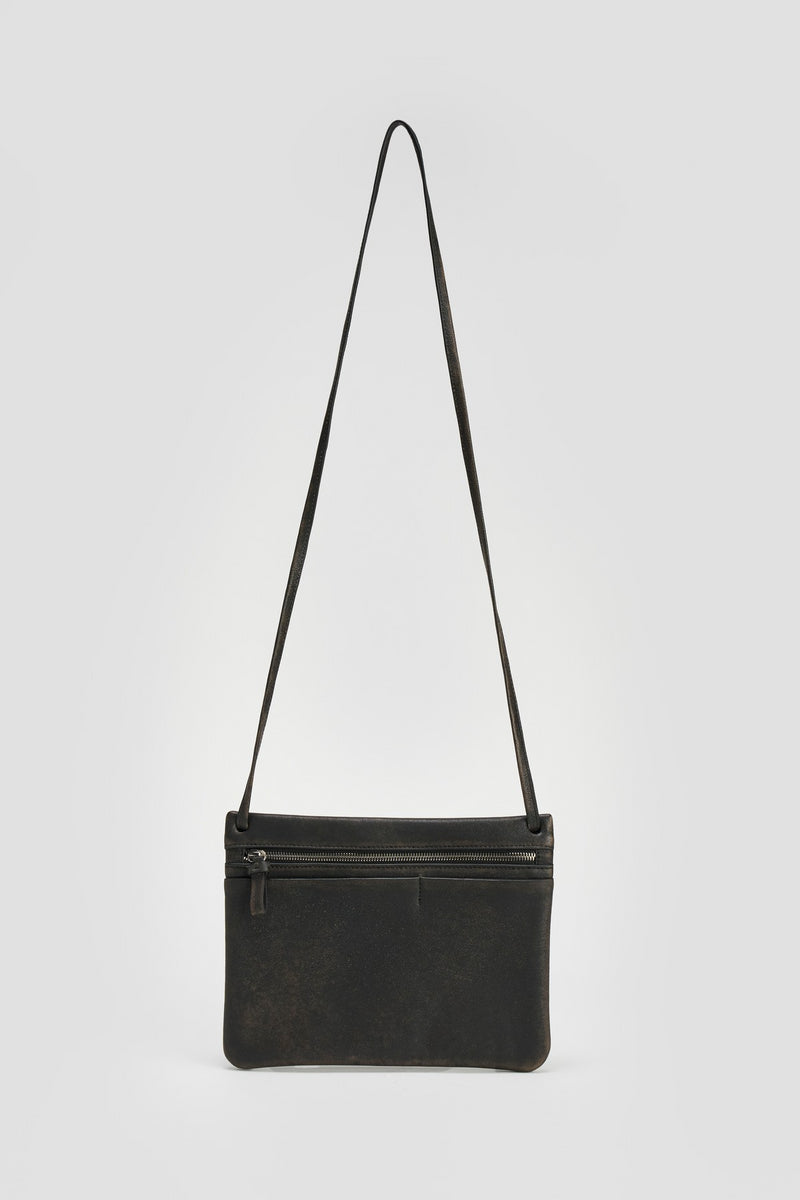 Distress Black Freya Crossbody Bag