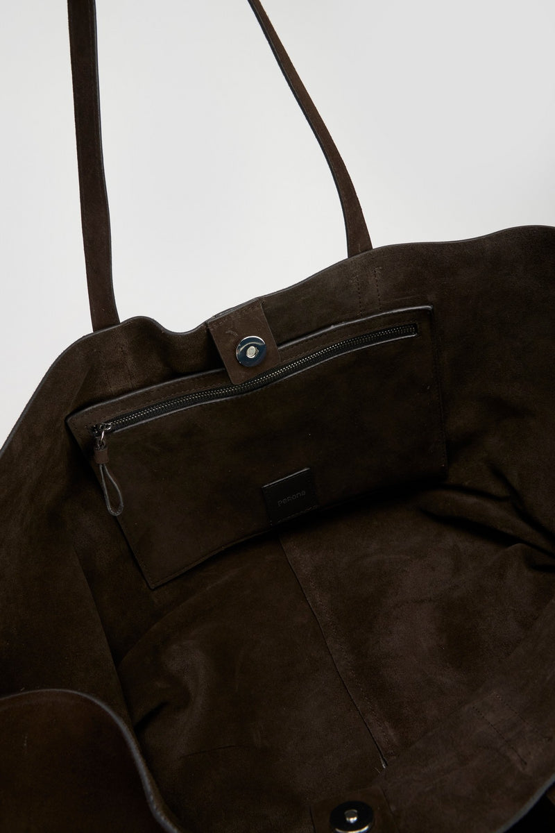 Dark Brown Donna Tote Bag