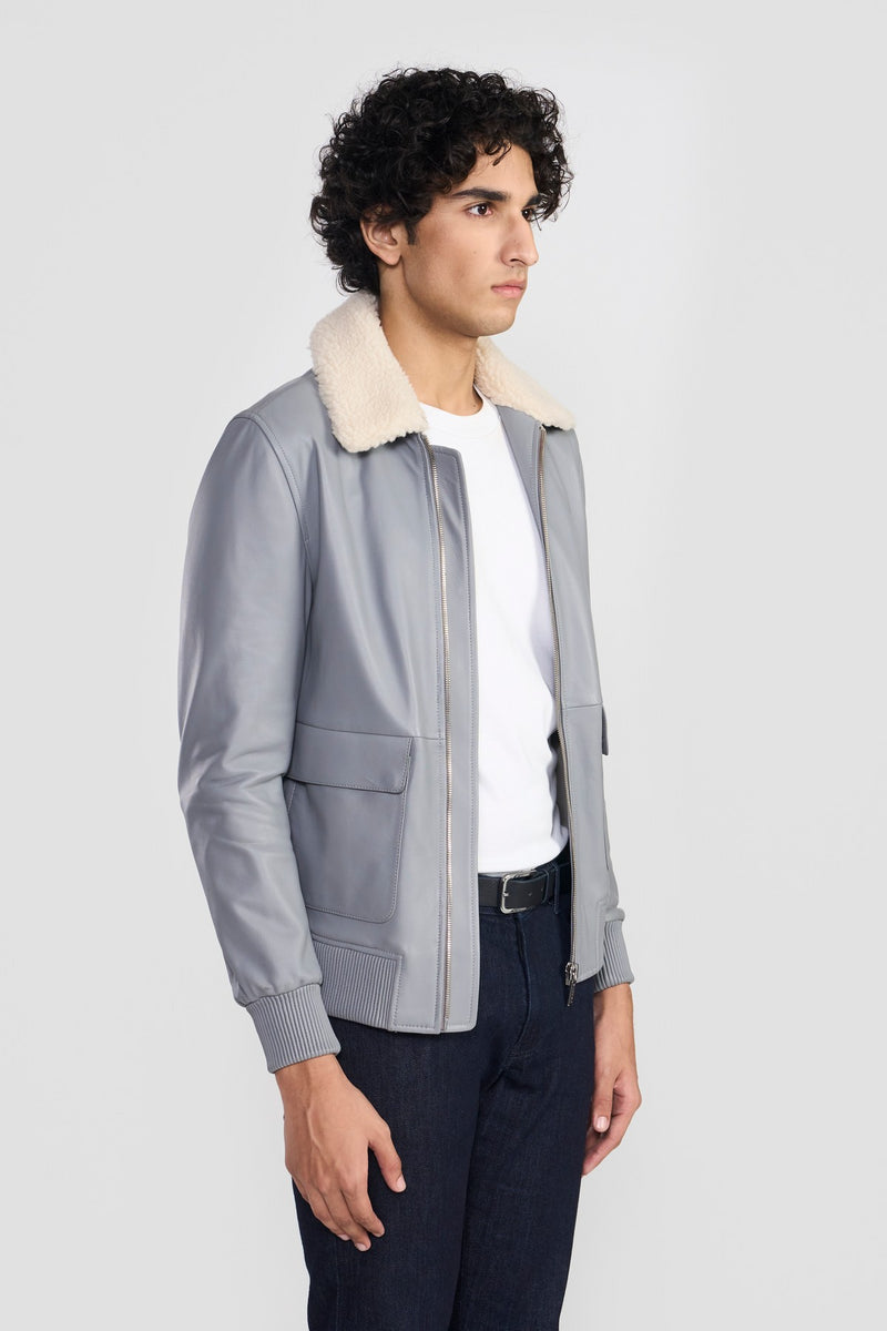 Cement Grey Damien Mens Jacket