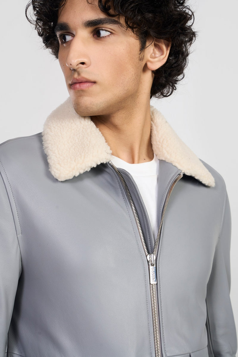 Cement Grey Damien Mens Jacket