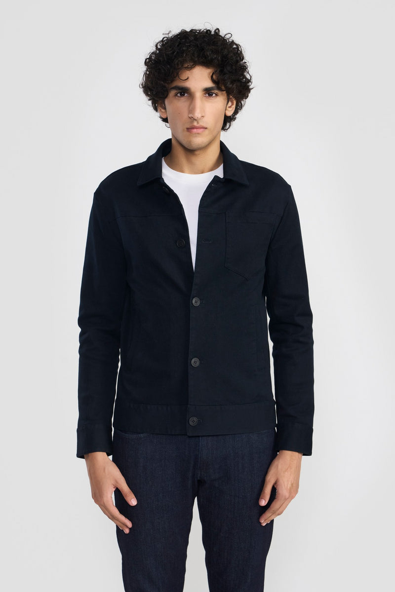 Navy Russell Mens Overshirt