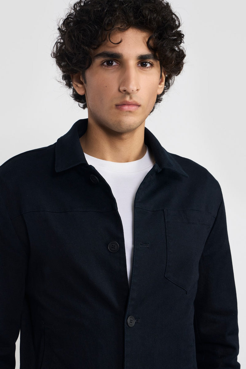 Navy Russell Mens Overshirt