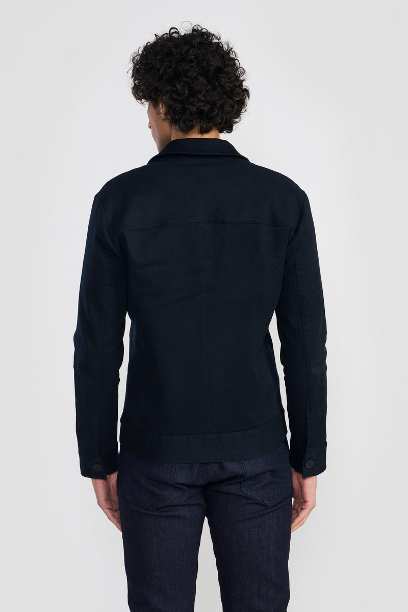 Navy Russell Mens Overshirt