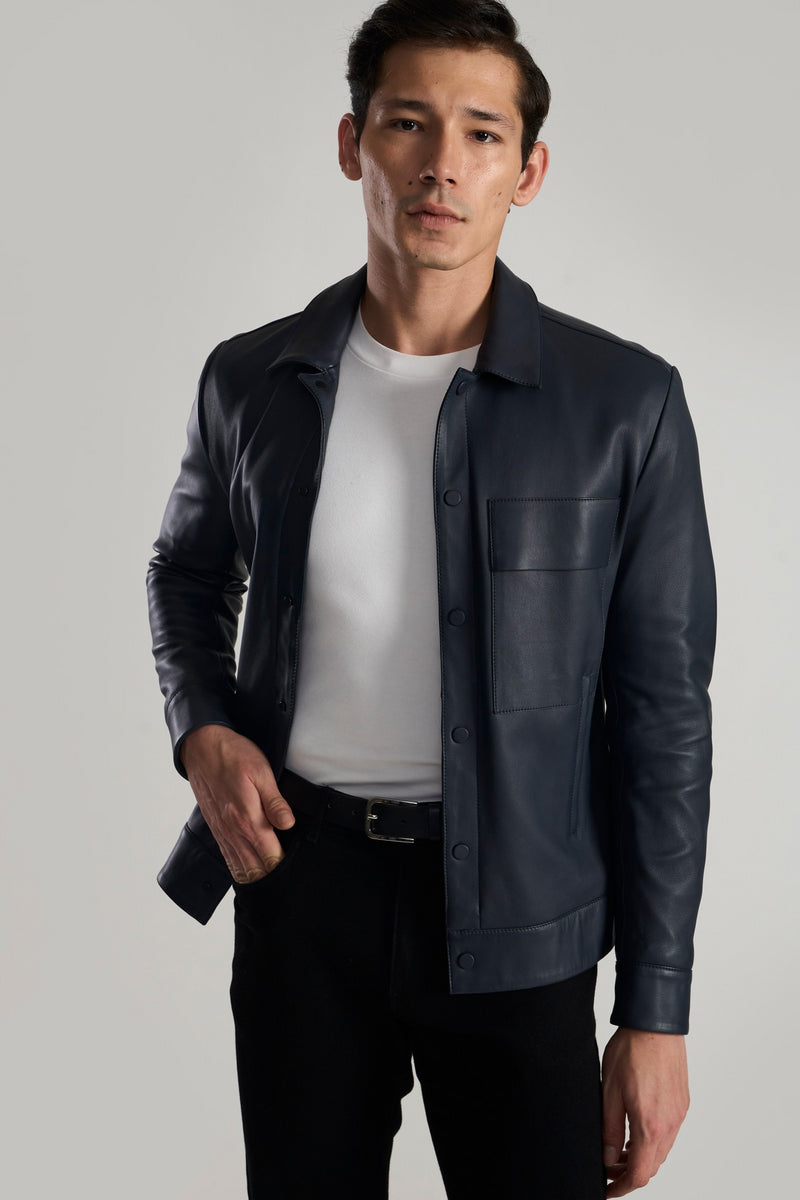Navy Augustus Mens Jacket