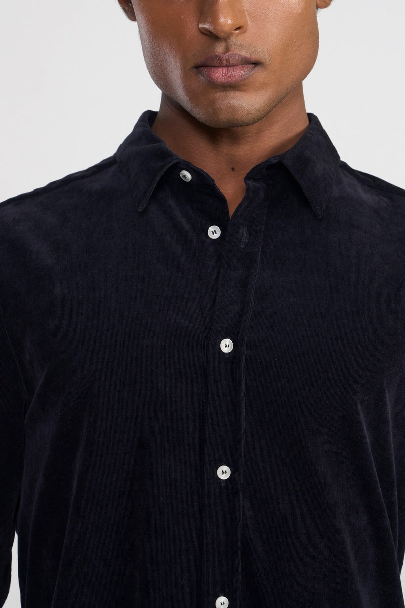 Navy Pietro Mens Full Sleeve Shirt
