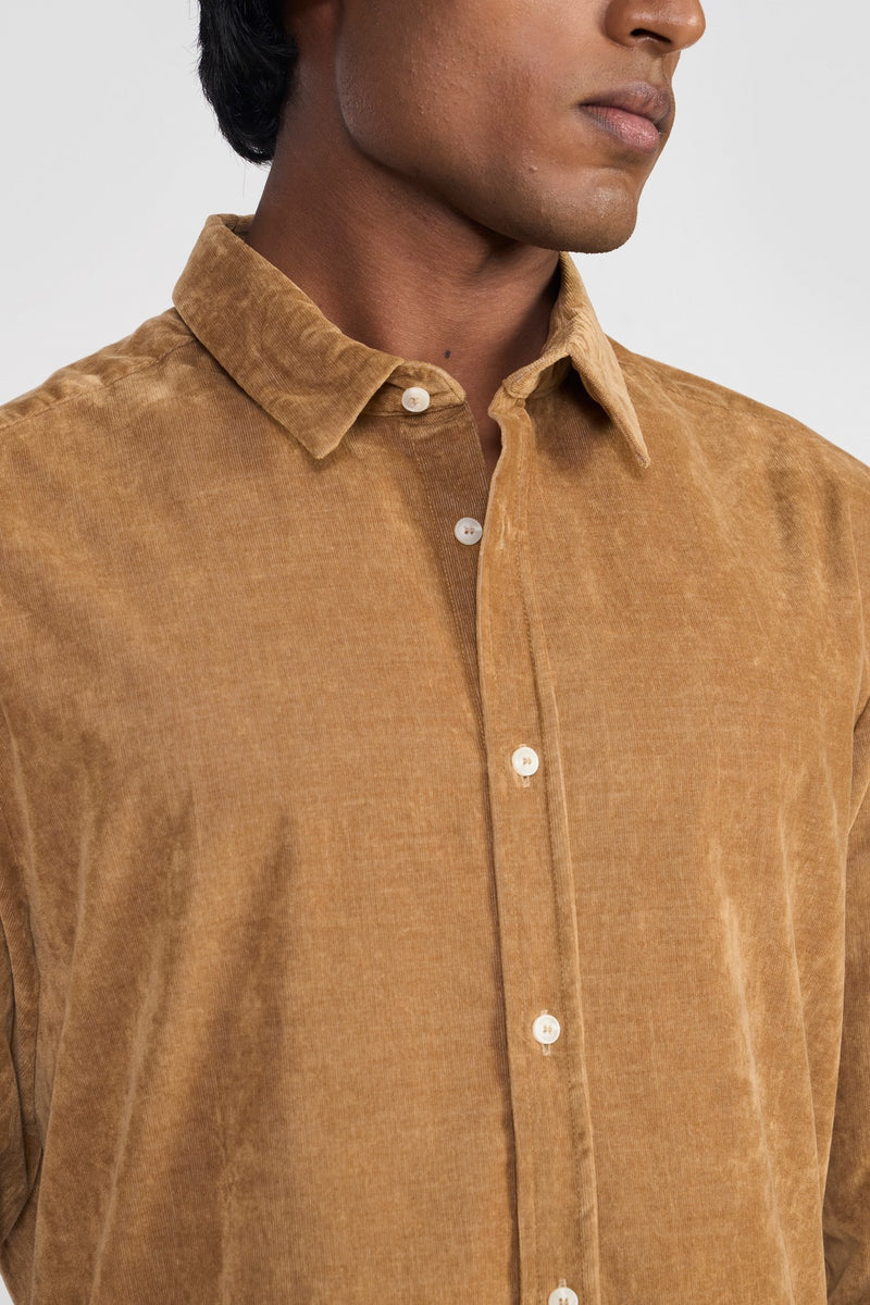 Mocha Beige Pietro Mens Full Sleeve Shirt