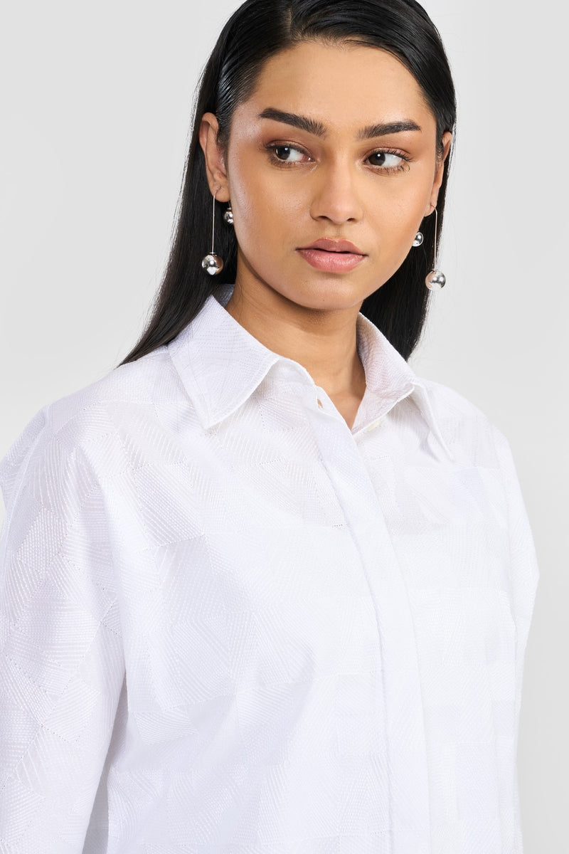 White Alaina Women Shirt
