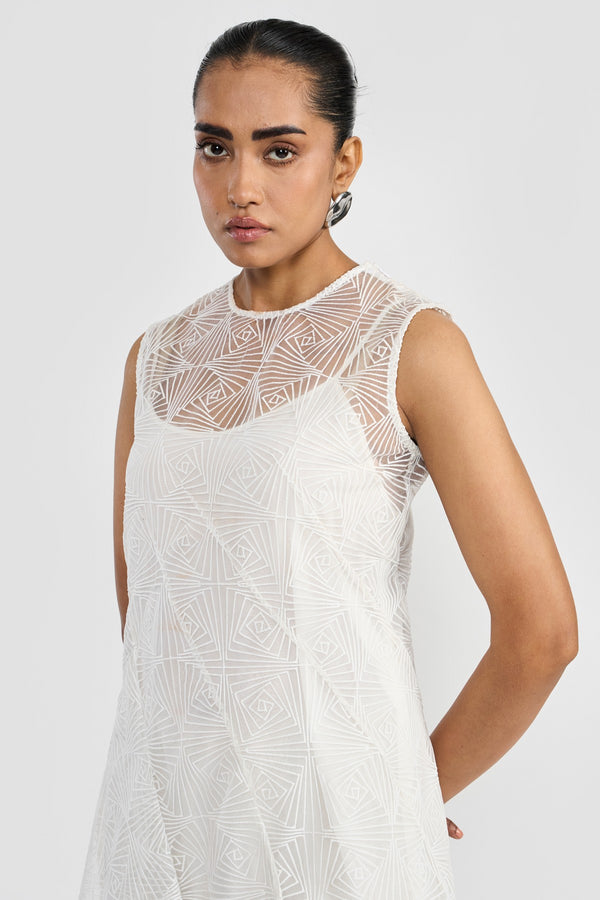 White Angela Women Dress