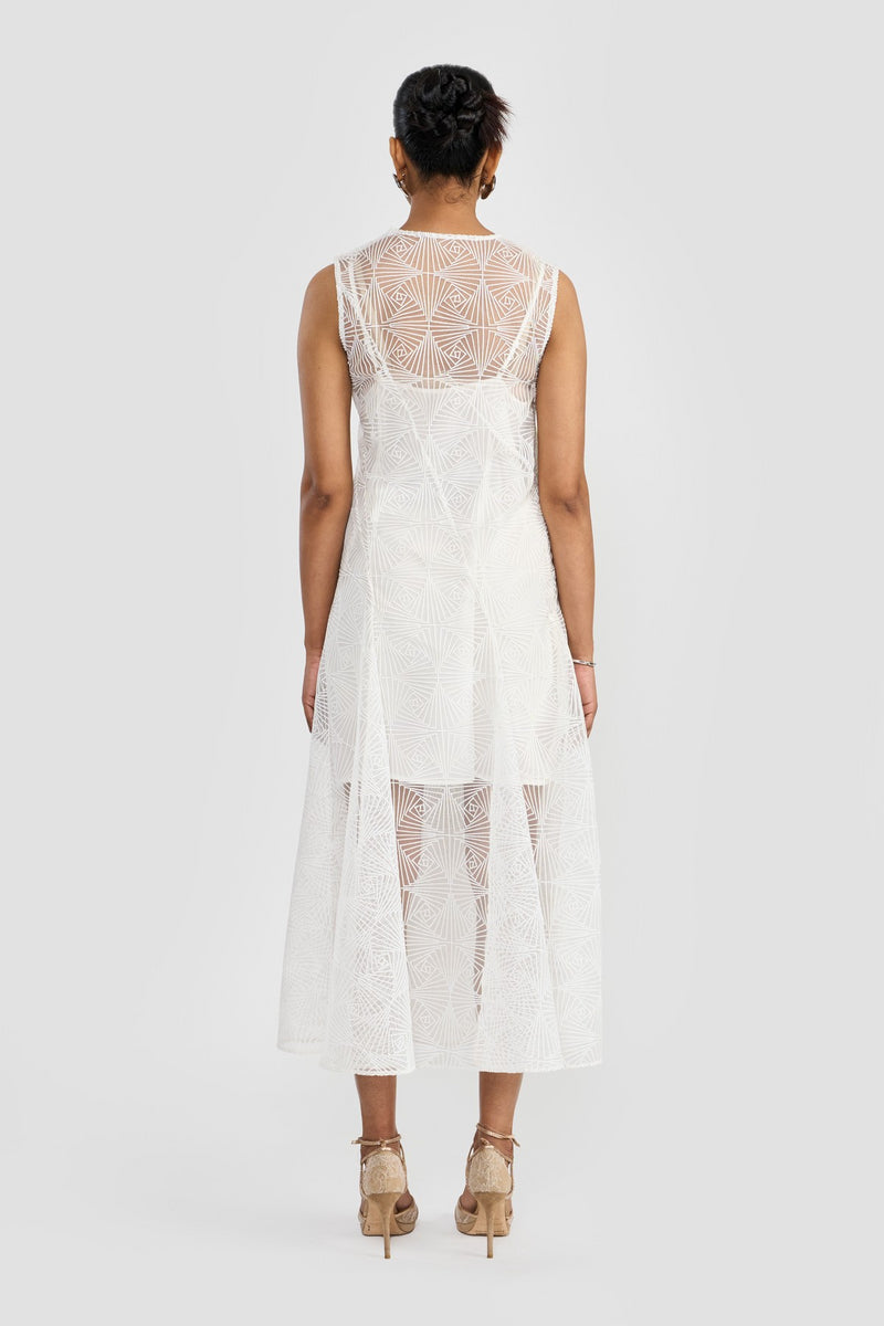White Angela Women Dress