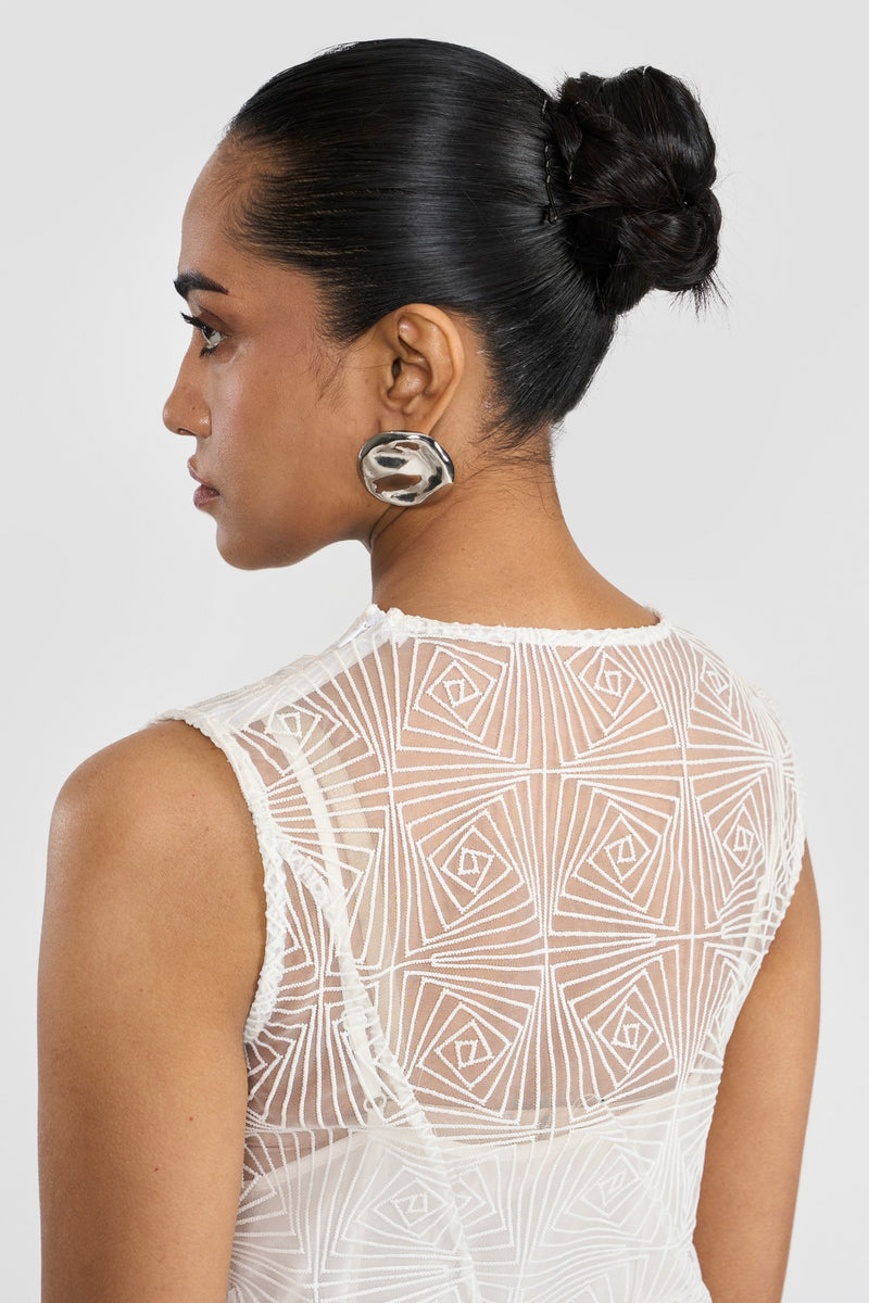White Angela Women Dress