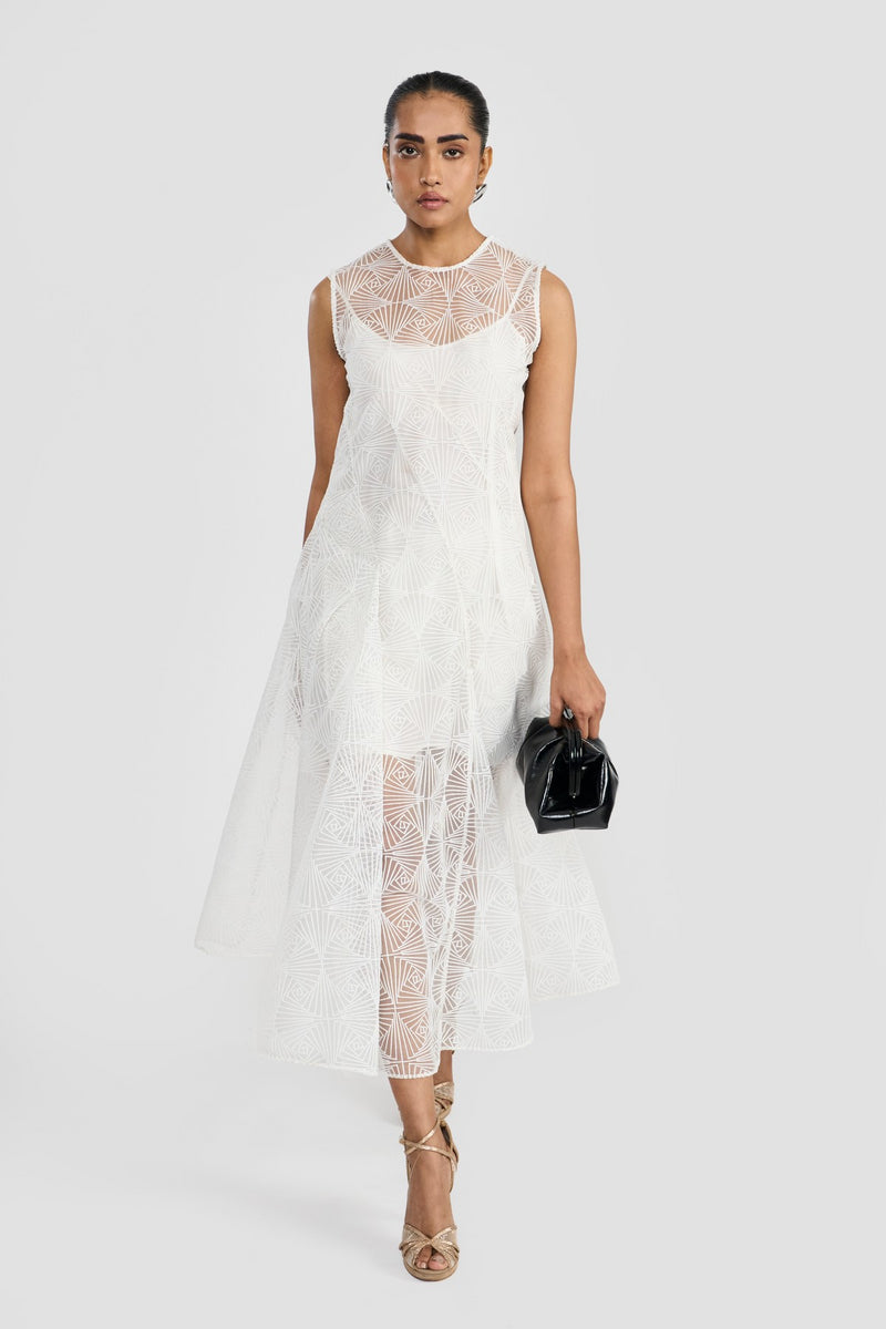 White Angela Women Dress