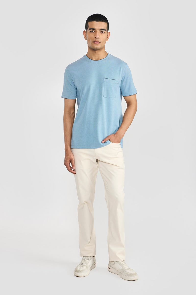 Ice Blue Kairo Men T Shirt