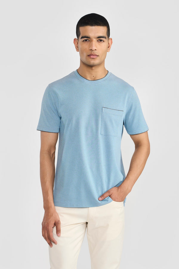 Ice Blue Kairo Men T Shirt