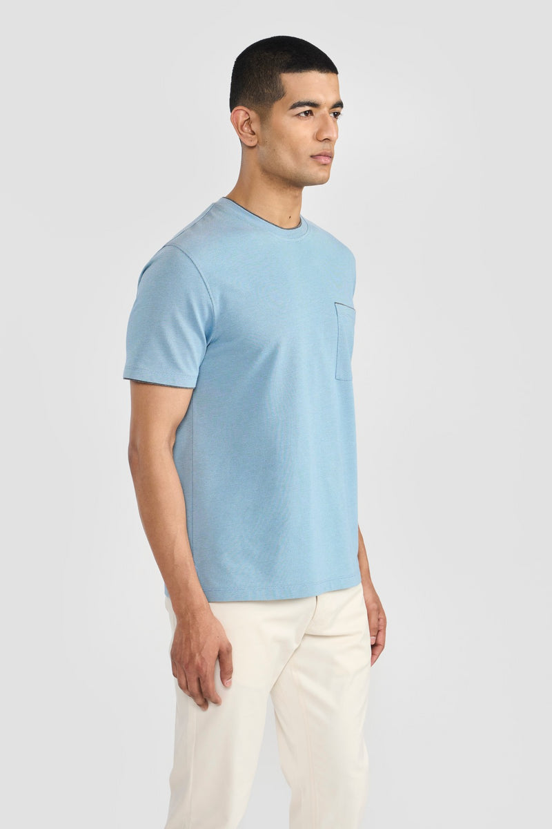 Ice Blue Kairo Men T Shirt