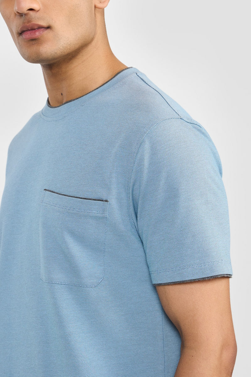 Ice Blue Kairo Men T Shirt