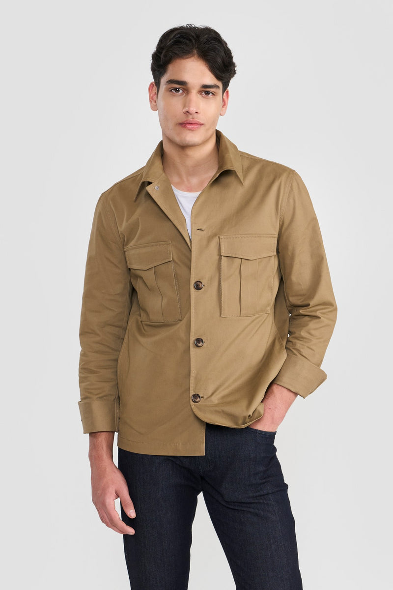 Tobacco Derel Mens over Shirt