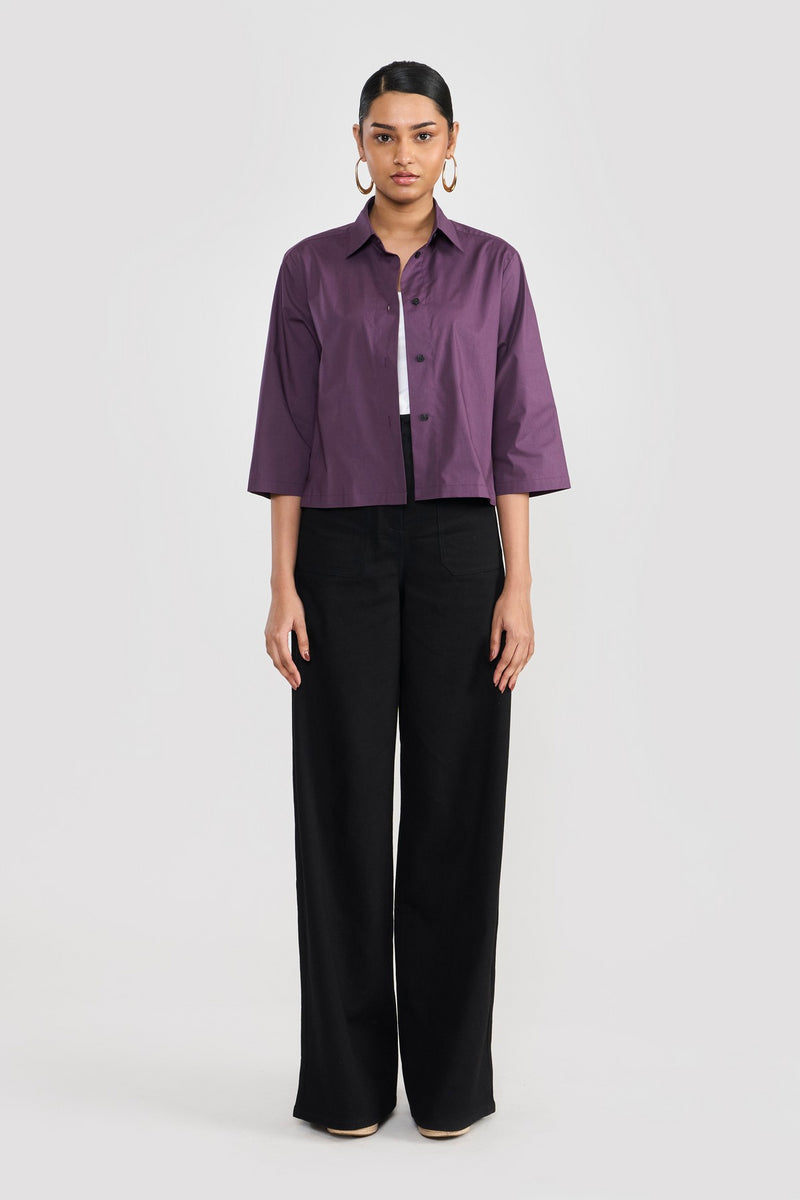 Midnight Plum Penny Women Shirt