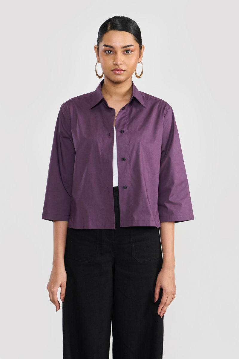 Midnight Plum Penny Women Shirt