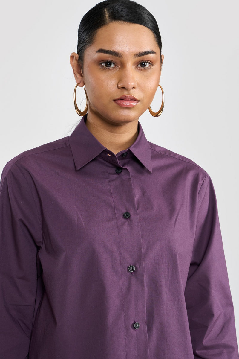 Midnight Plum Penny Women Shirt