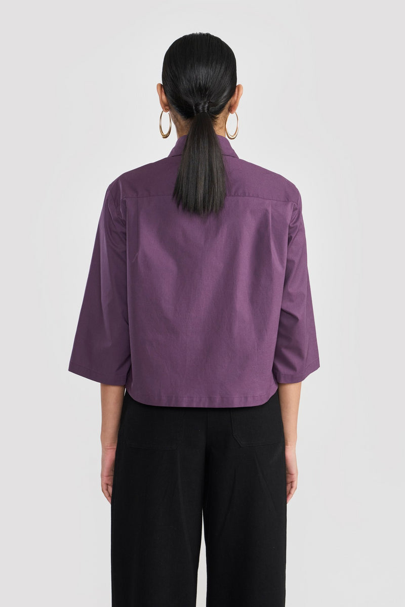 Midnight Plum Penny Women Shirt