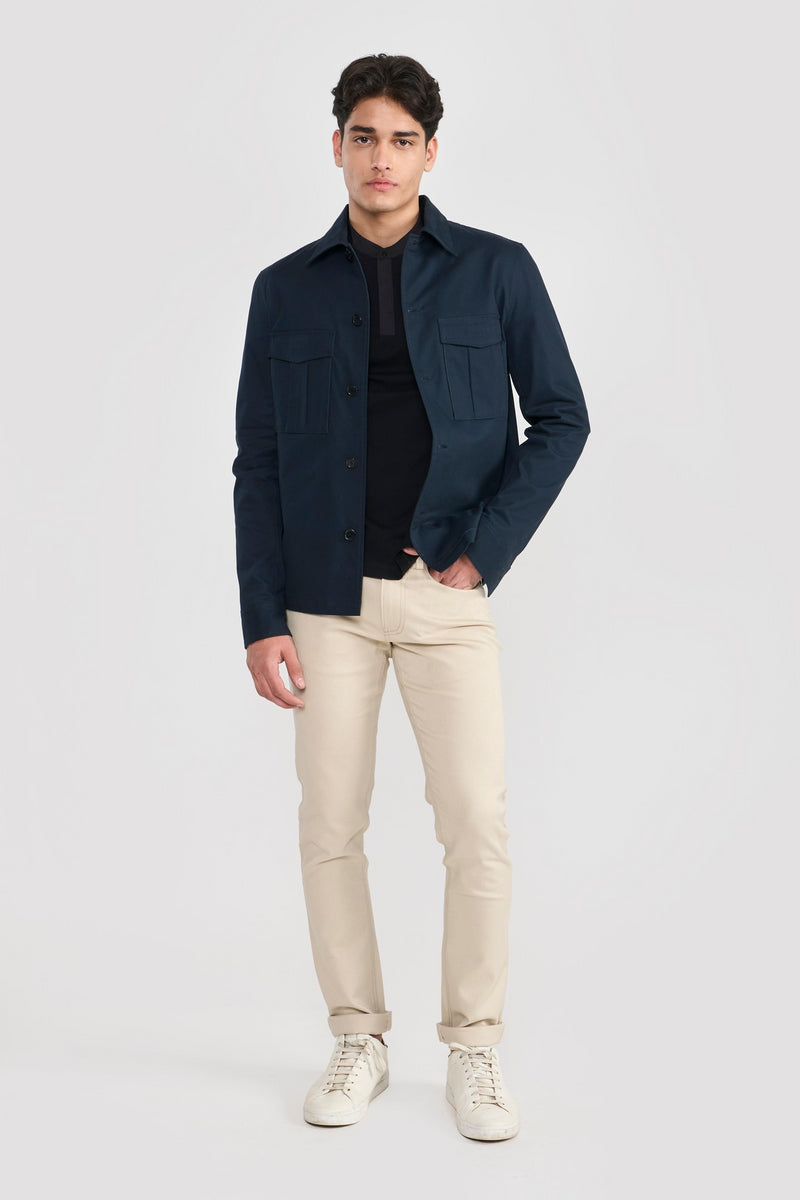 Navy Derel Mens over Shirt