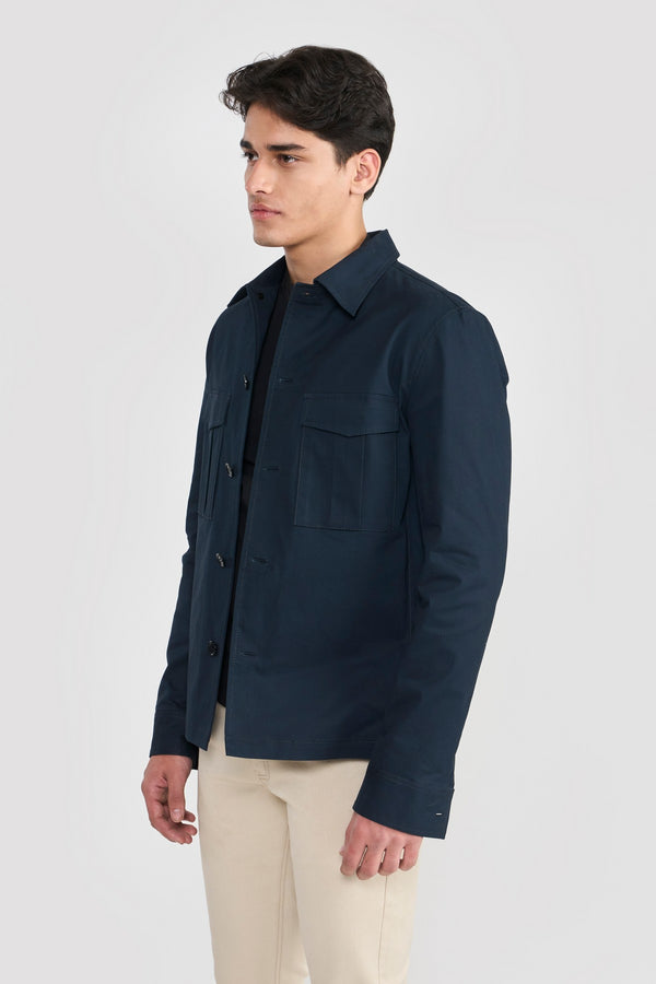 Navy Derel Mens over Shirt