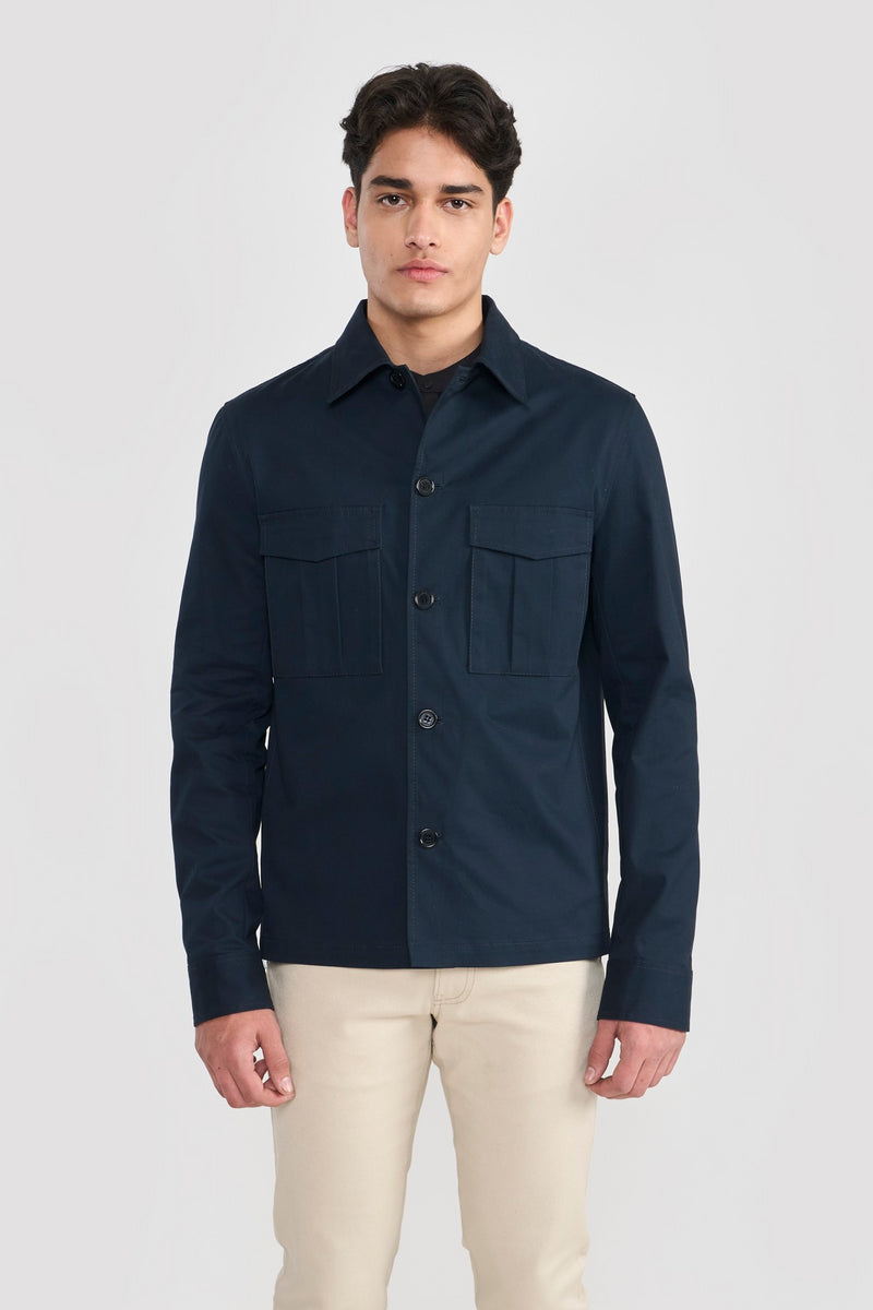 Navy Derel Mens over Shirt