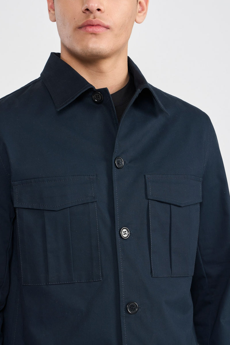 Navy Derel Mens over Shirt