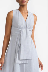 MILEY BLUE & WHITE WOMEN'S DRESS