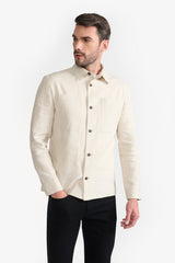 EZEKIEL BEIGE MEN'S OVER SHIRT