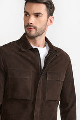 TRAVIS BROWN MEN'S LEATHER JACKET