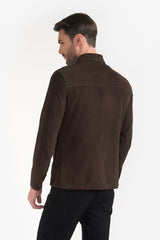 TRAVIS BROWN MEN'S LEATHER JACKET