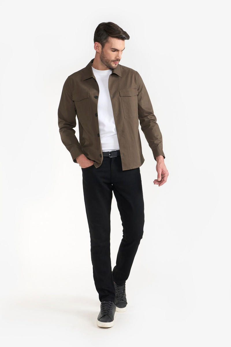 Olive Jason Mens over Shirt