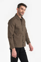 JASON OLIVE MEN'S OVERSHIRT