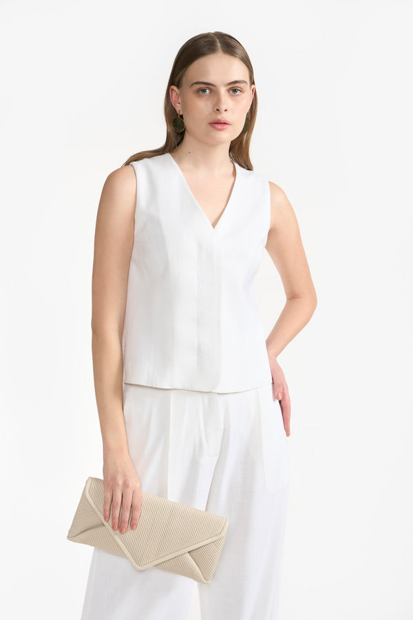 MAIA IVORY WOMEN'S VEST