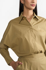 KIMIKO OLIVE WOMEN'S SHIRT