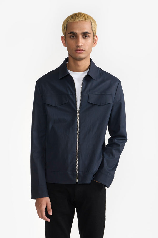 WILLIAM NAVY MEN'S OVERSHIRT