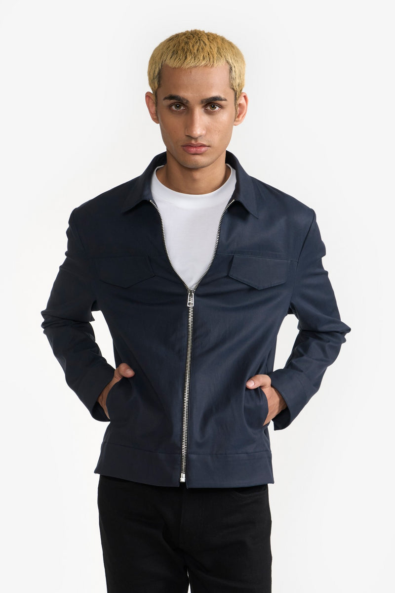 Navy William Mens Shacket