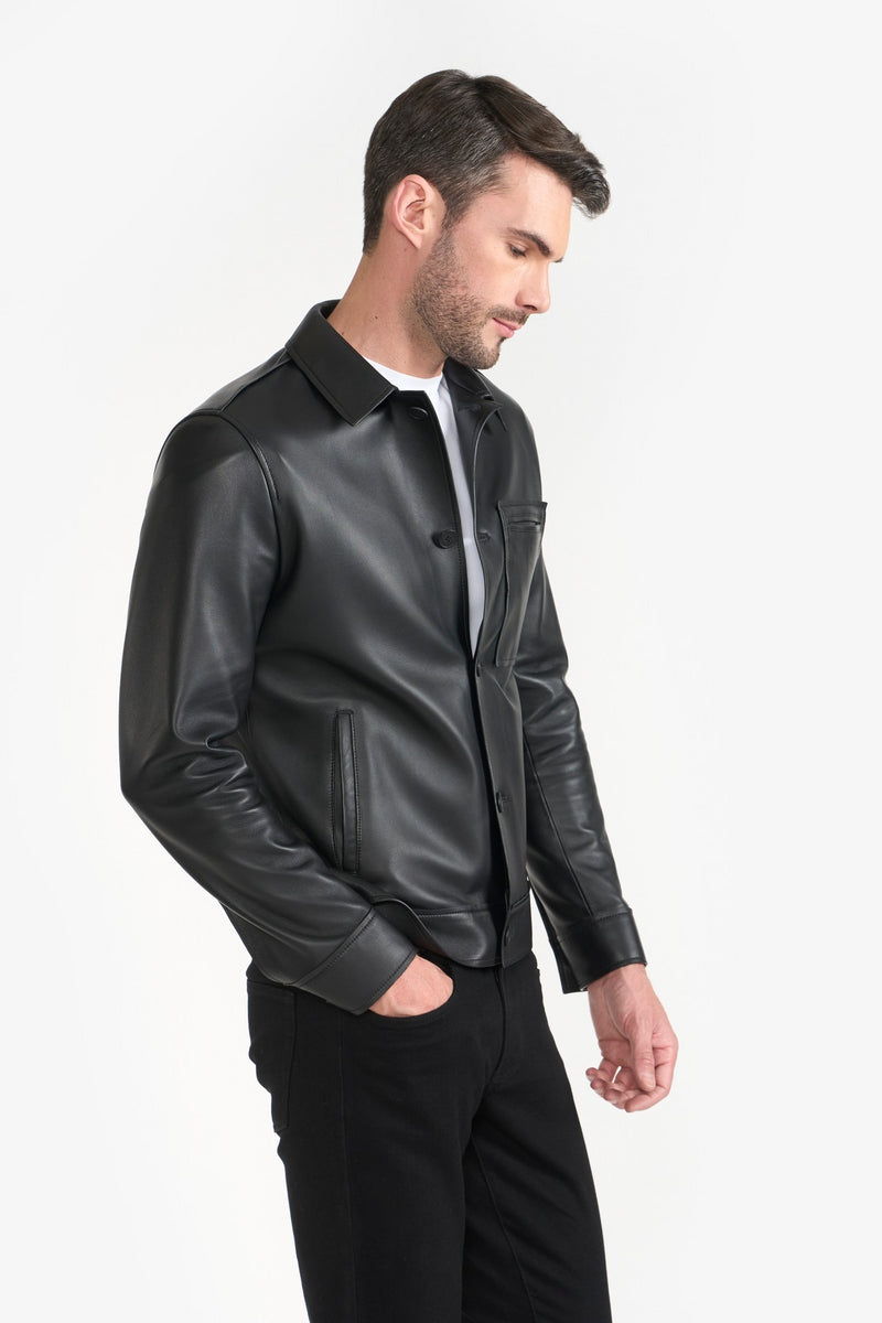 Black Apollo Leather Jacket