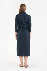 GRETA NAVY WOMEN'S DRESS