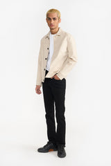 RUSSELL BEIGE MEN'S SHACKET