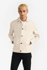 RUSSELL BEIGE MEN'S SHACKET