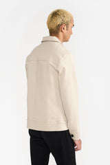 RUSSELL BEIGE MEN'S OVERSHIRT