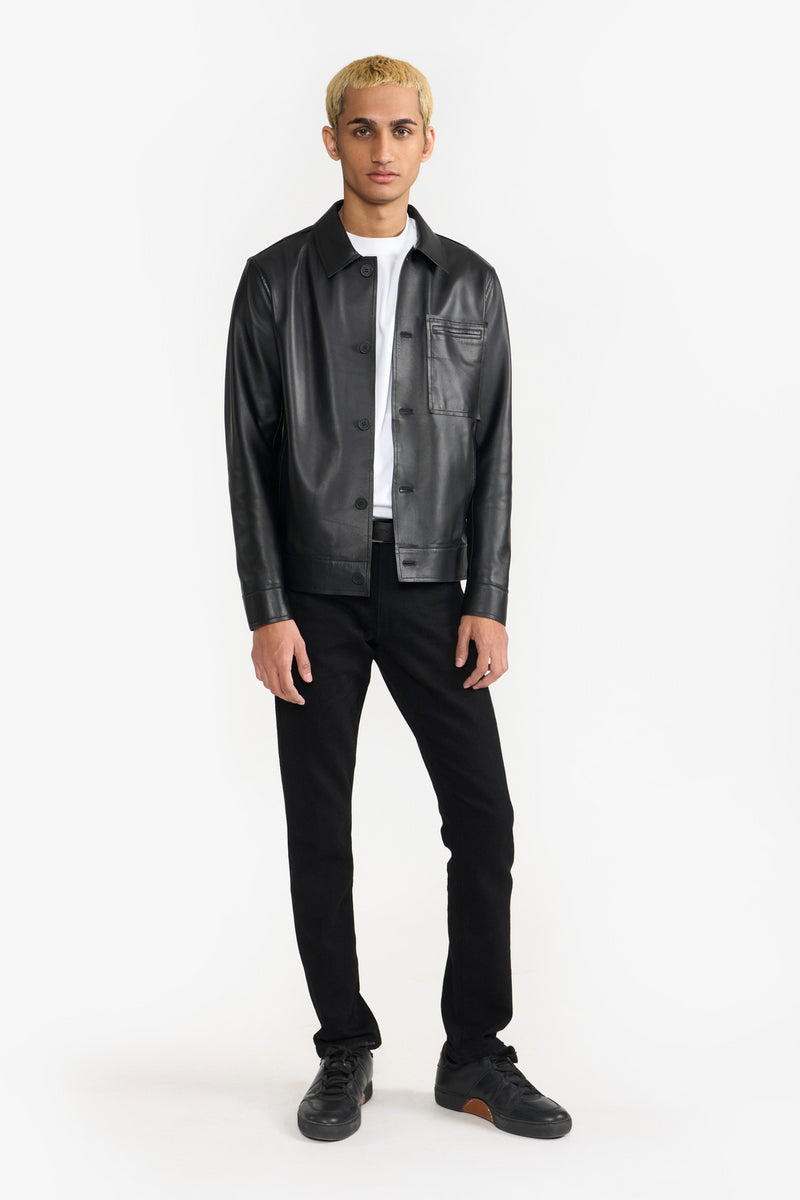 Black Apollo Leather Jacket