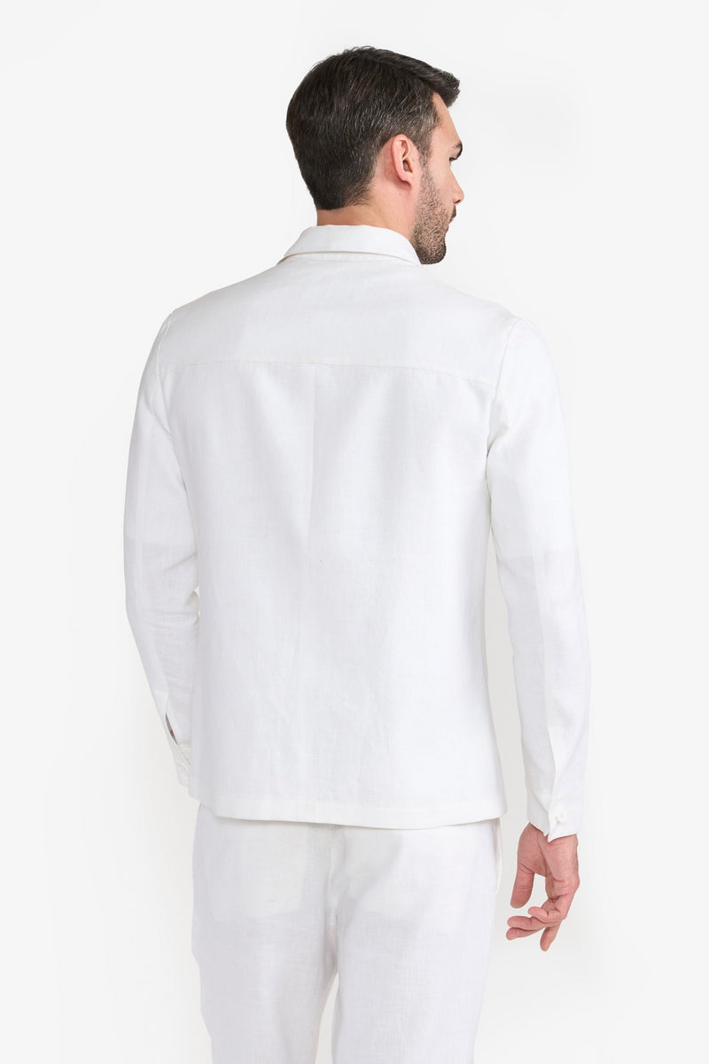 White Paul Shacket Mens over Shirt